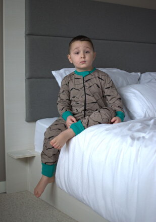 Overal Horal zelený lem