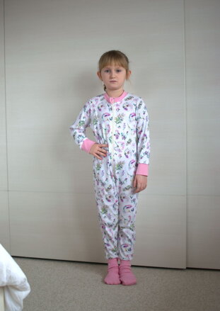 Overal Horalka ružové ponožky