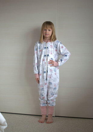 Overal Slonice z Orientu ružový lem