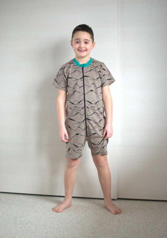 Overal krátky Horal zelený lem