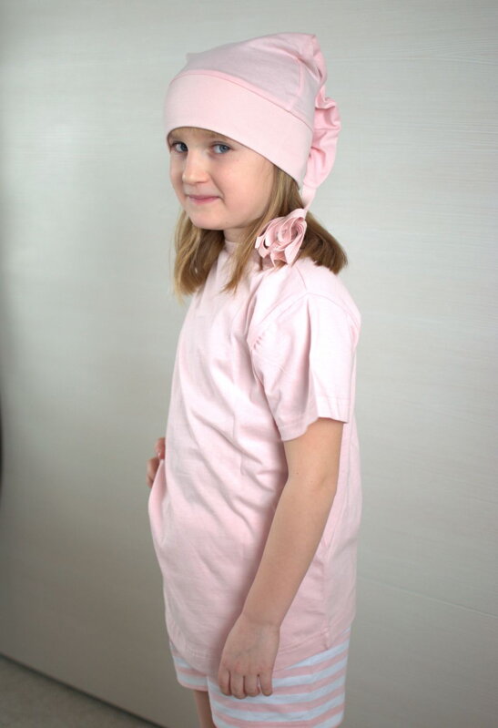 Čiapka na spanie Svetlo ružová